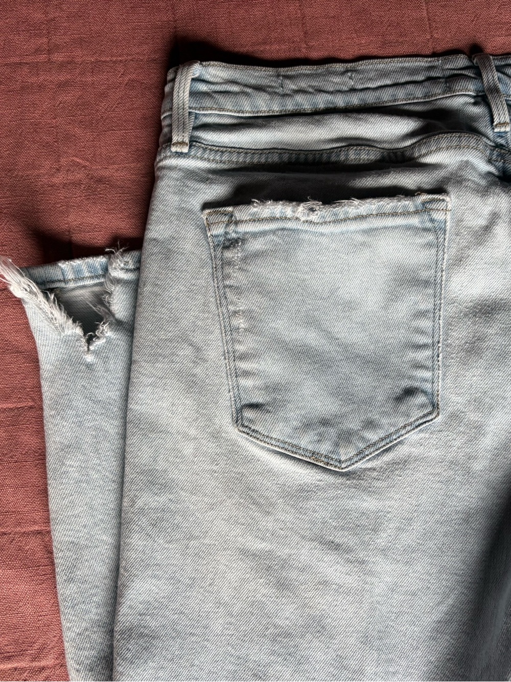 Frame Jeans- Le garçon crop- Size 29- Fall Denim- Distressed Raw Hem - Picture 9 of 14